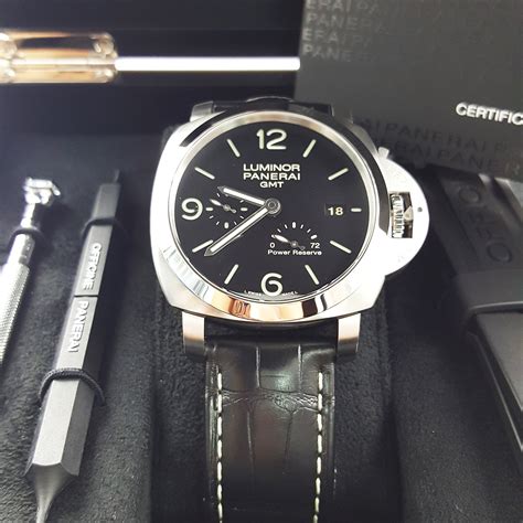 panerai luminor 3 days gmt power reserve|panerai luminor gmt review.